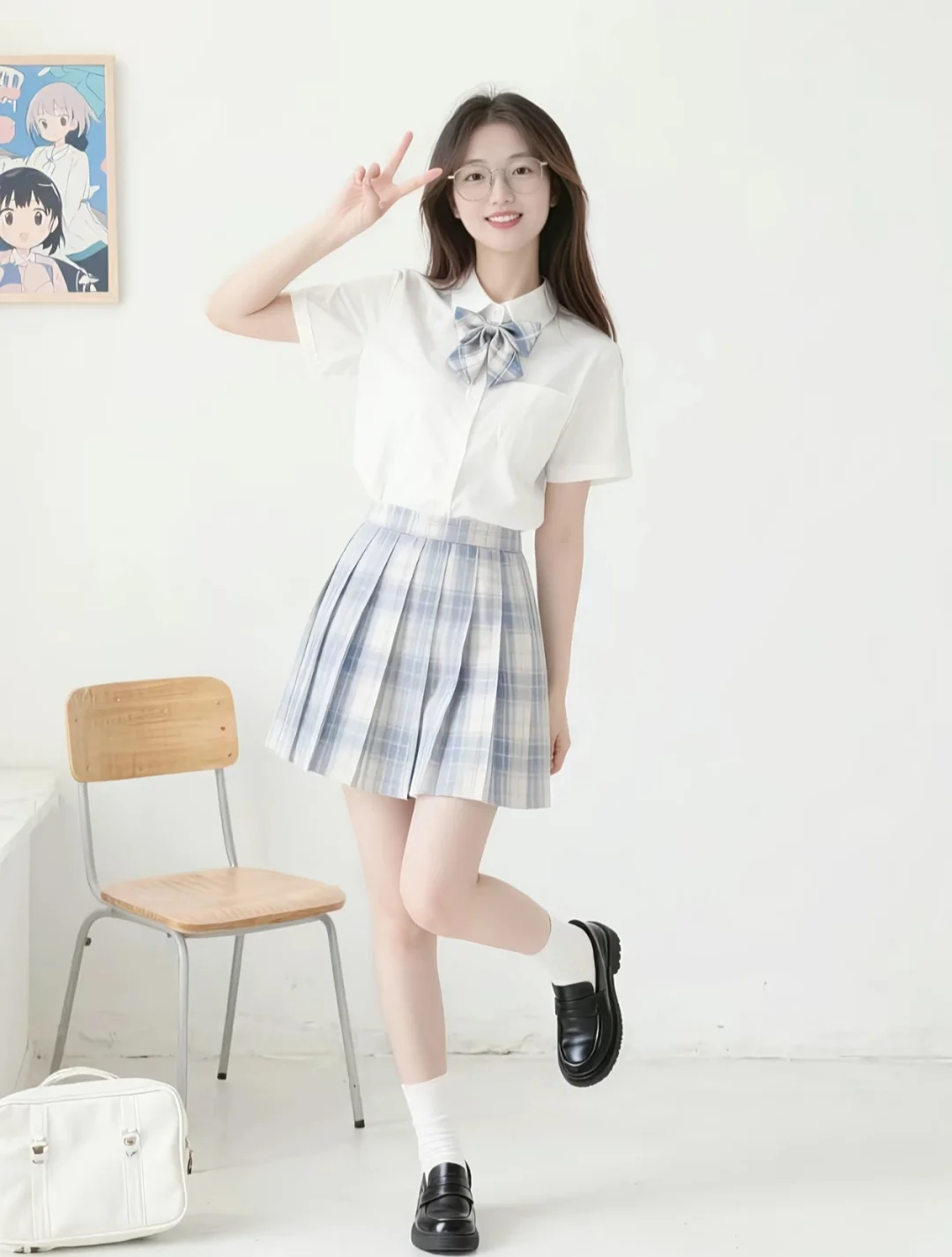 短袖jk太好看了！快穿上来！