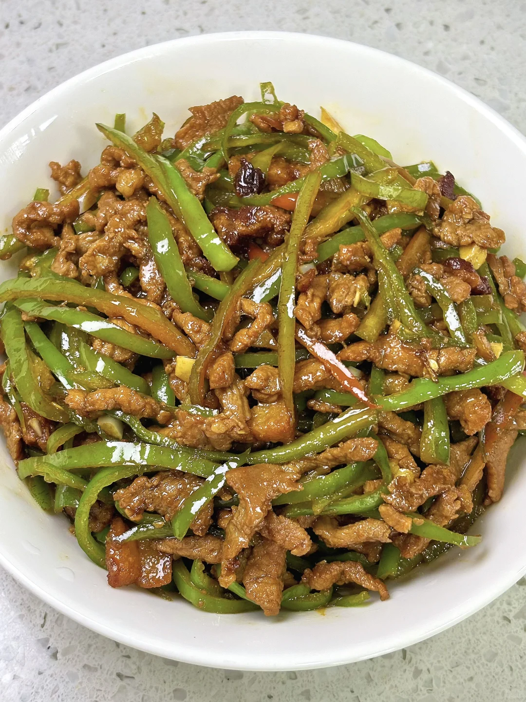 男友做的青椒肉丝🔥我一口气能干3碗饭🍚🍚