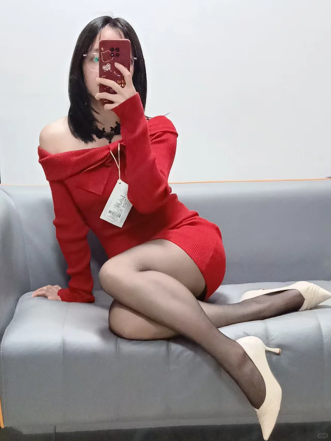 天气冷了，试下新衣服