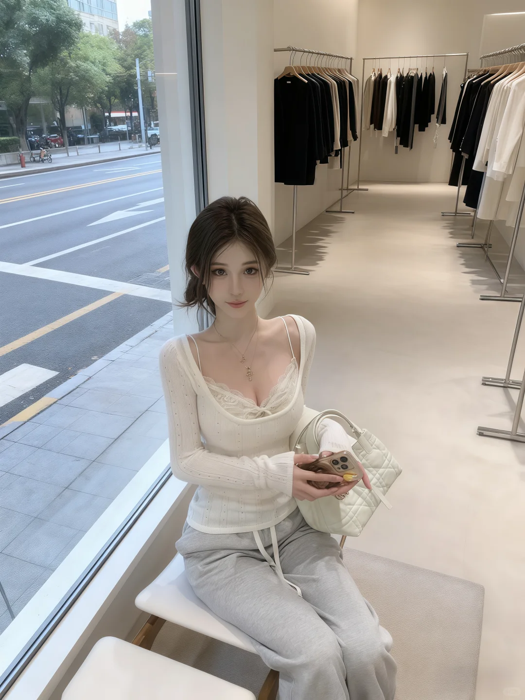 纯欲蕾丝小上衣