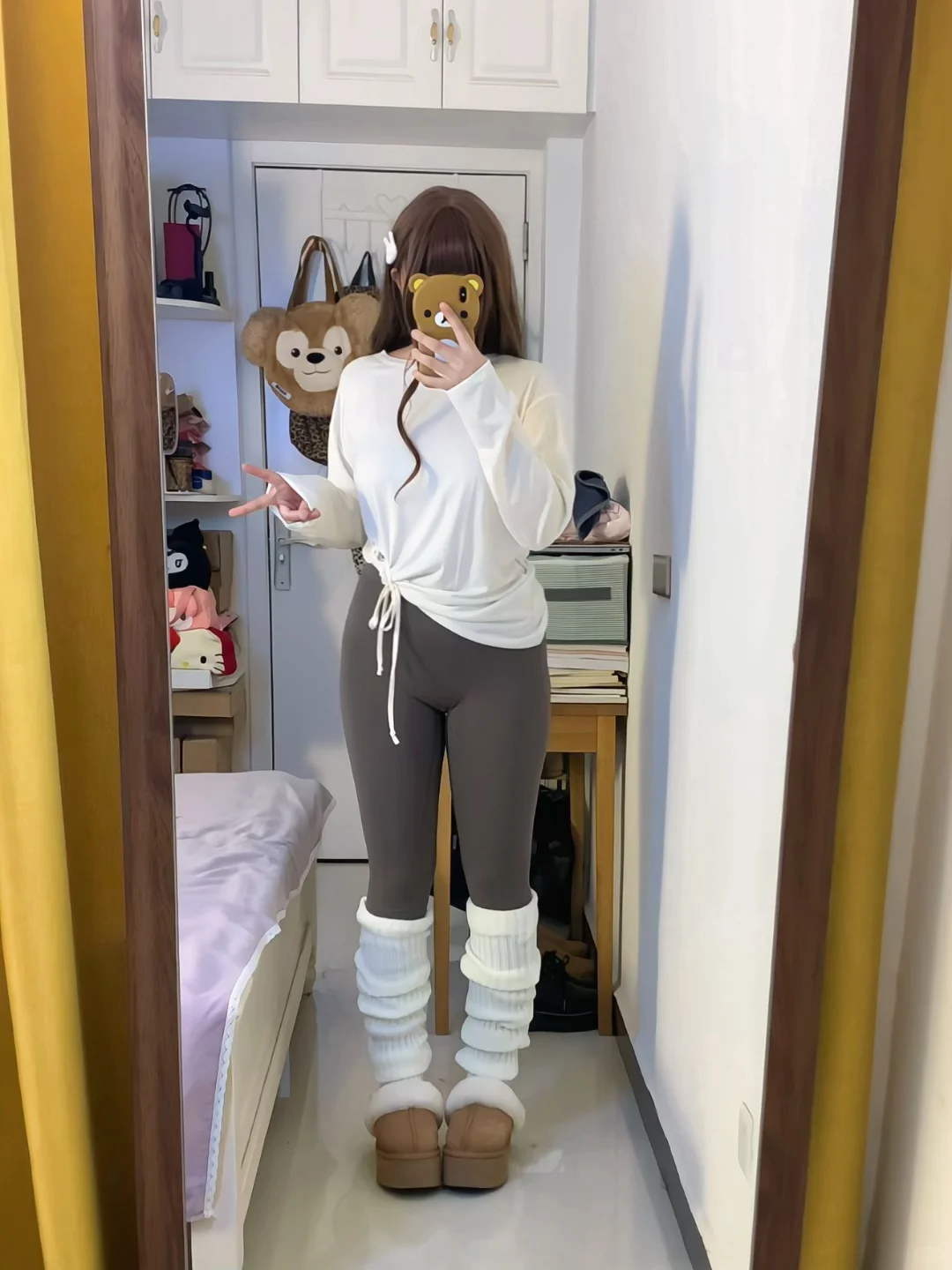 158/120 微胖肉肉感遮肉瑜伽裤穿搭～