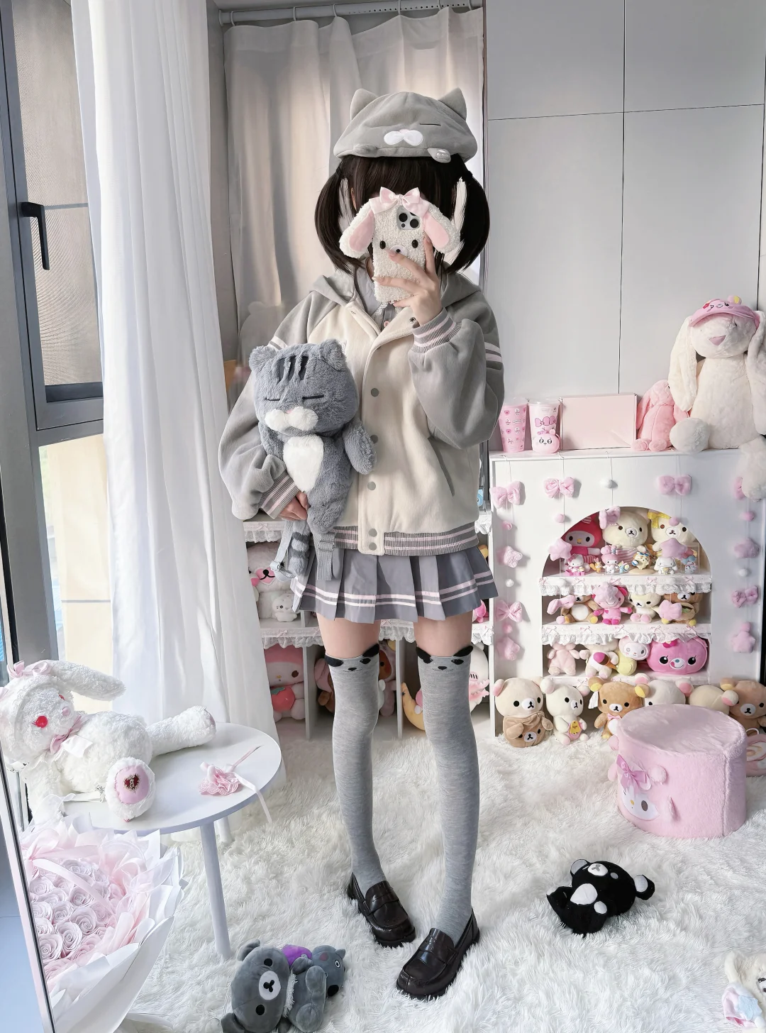 🧶日系古早必备！丧猫棒球外套上新！