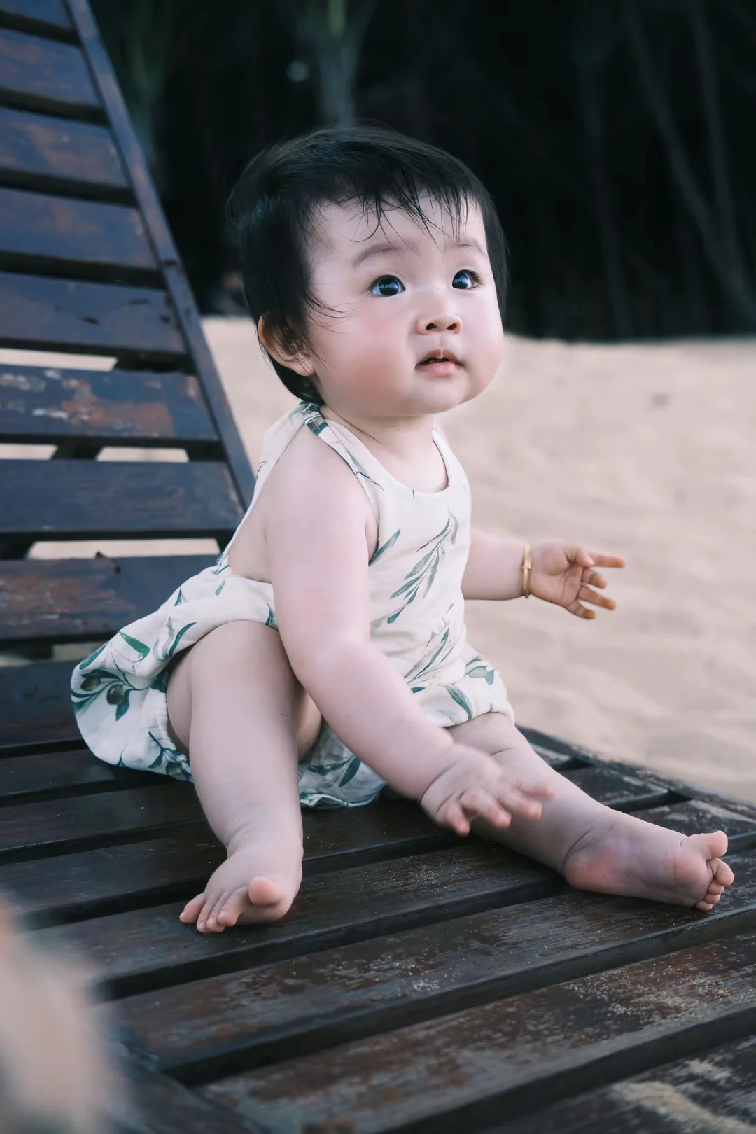 🌊带宝宝去海边拍到的第一组人生照片～