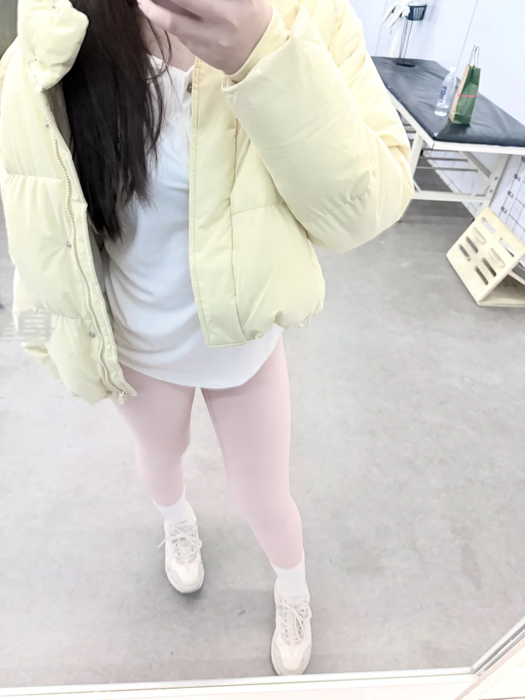 可爱粉色瑜伽裤