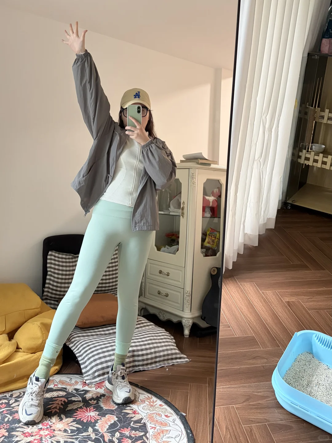 秋冬也要运动、瑜伽裤穿起来