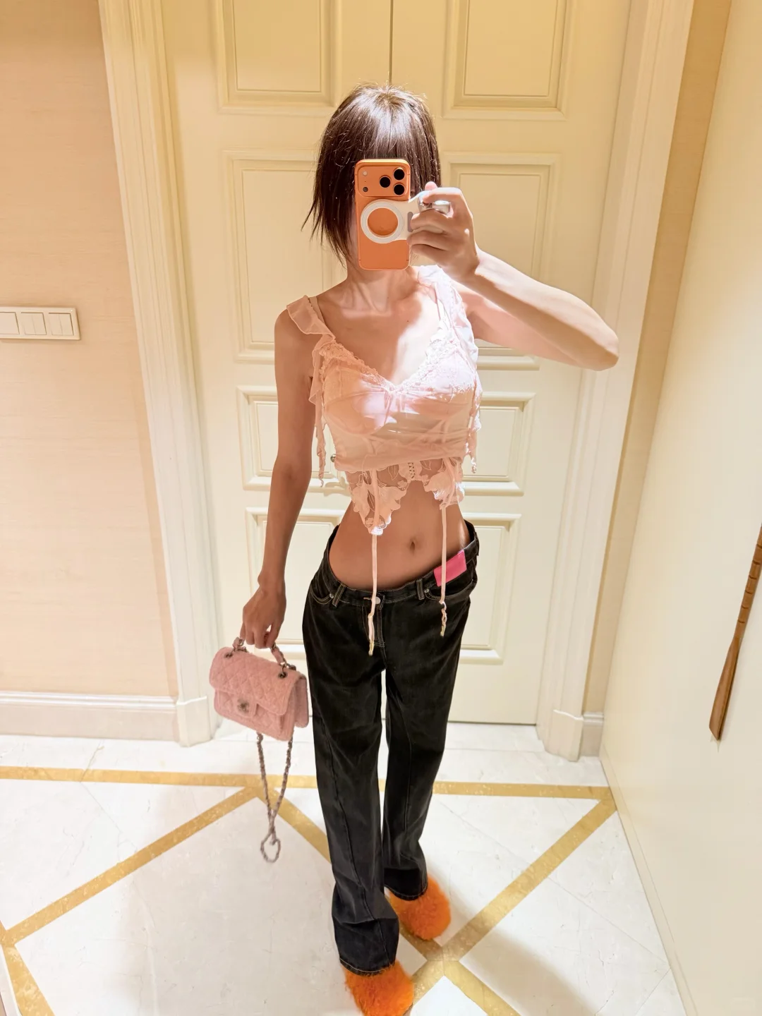 蕾丝粉🩷ootd🤳🦋