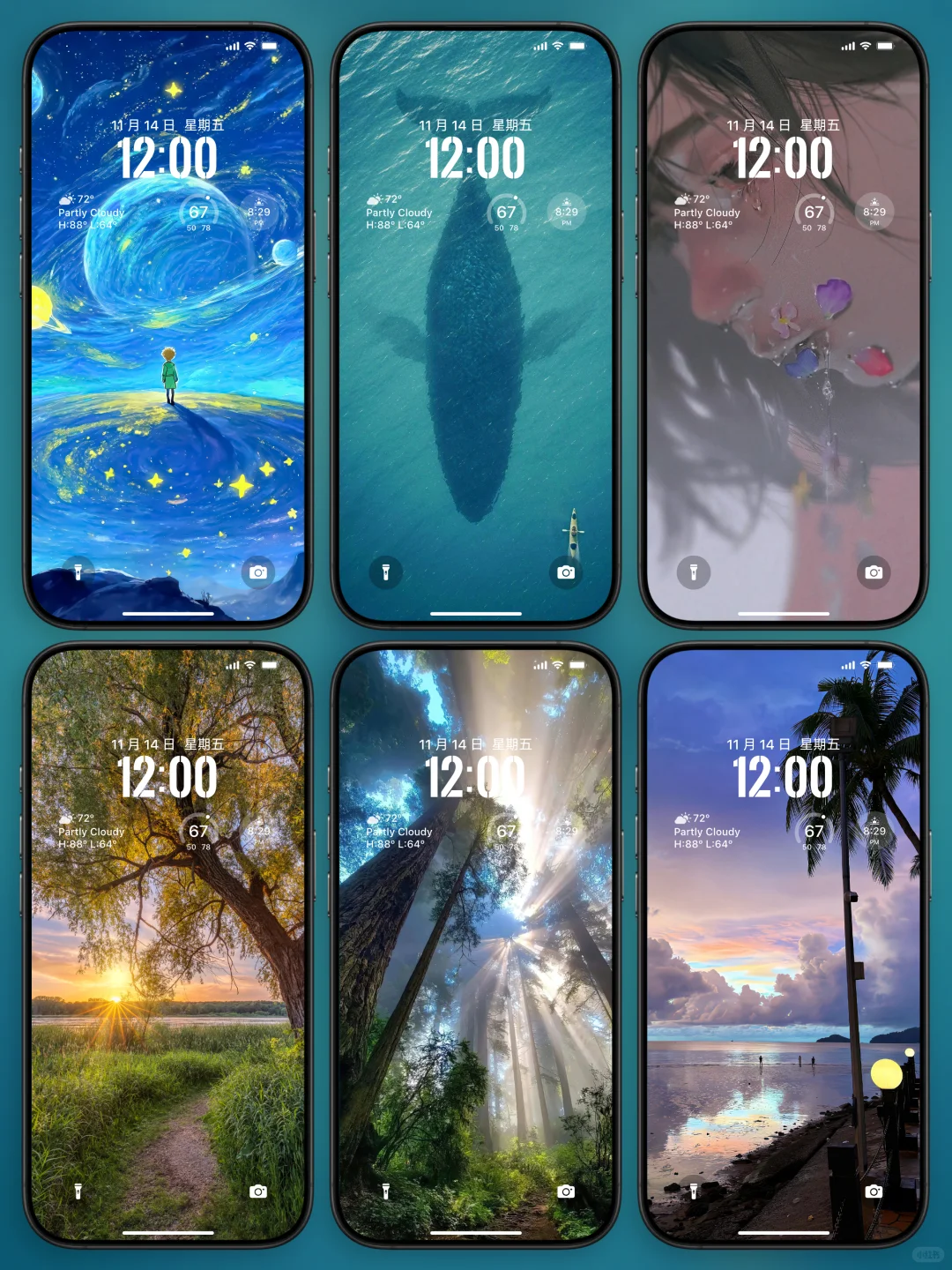 热门精选高清手机锁屏壁纸丨简介拿图