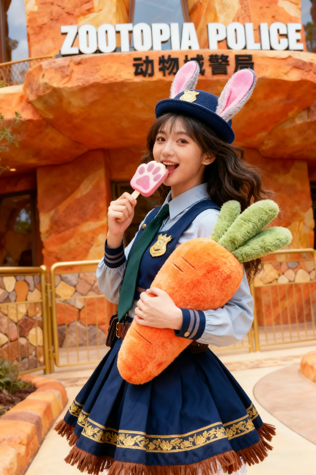 Ai写真●怎样0元生成迪士尼甜心警官写真？