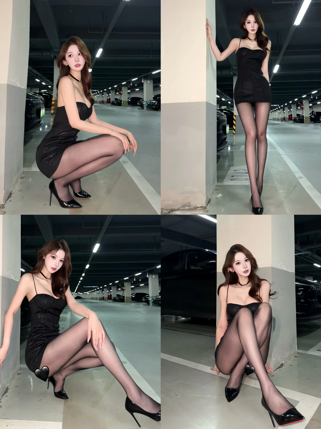 停车场御姐风拍照也太出片了！