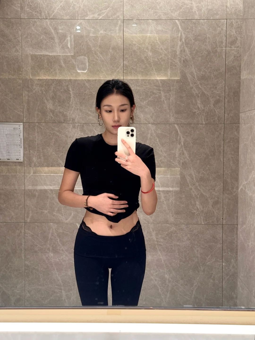 175/57｜蕾丝瑜伽裤