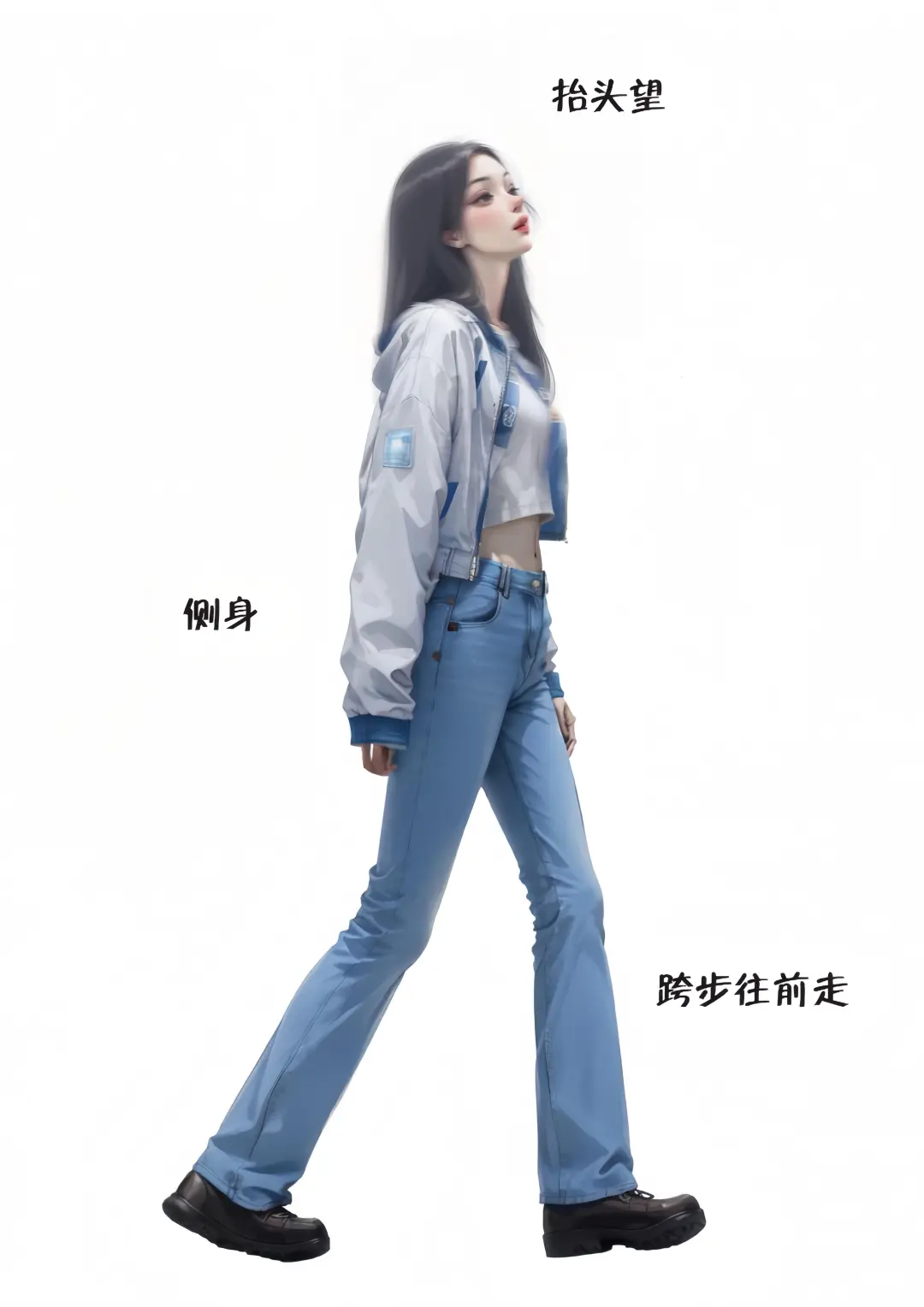 存一组辣妹风拍照姿势，超级显腿长！