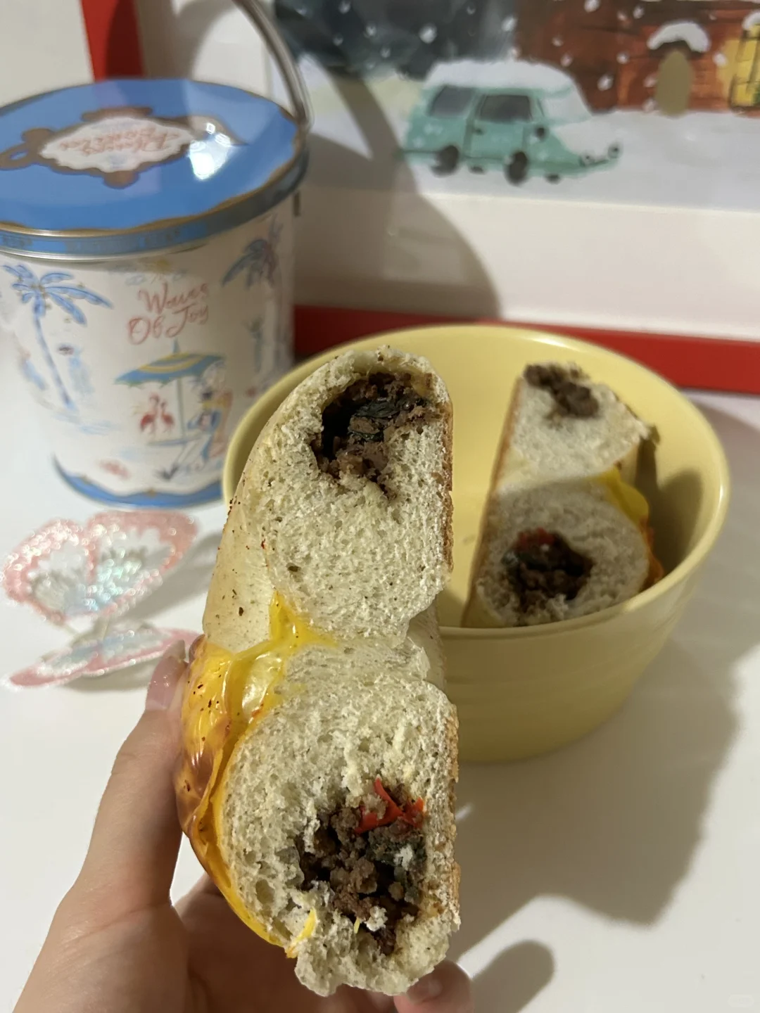 这些贝果🥯是来报恩的吧‼️太香了😭