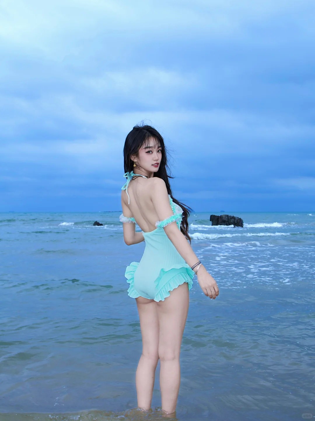 这套泳衣像仙女下凡