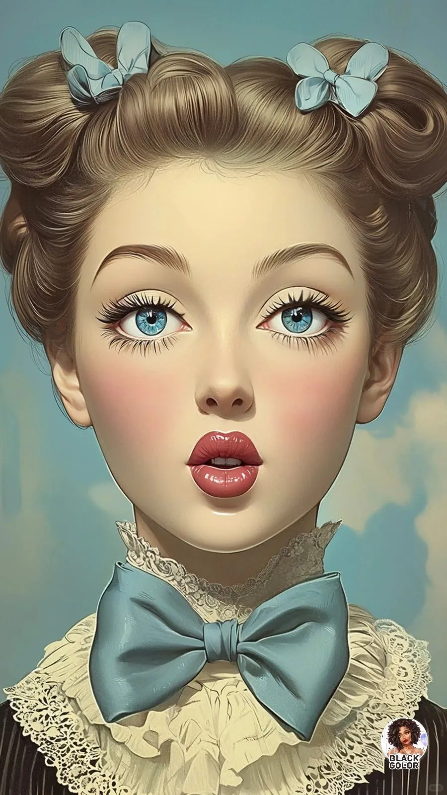 她在发光，美到我了💗