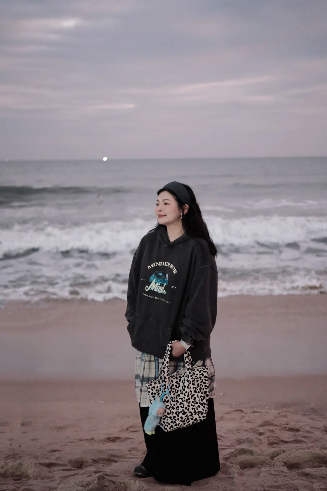 海边的日落太美了！！！｜ootd💓