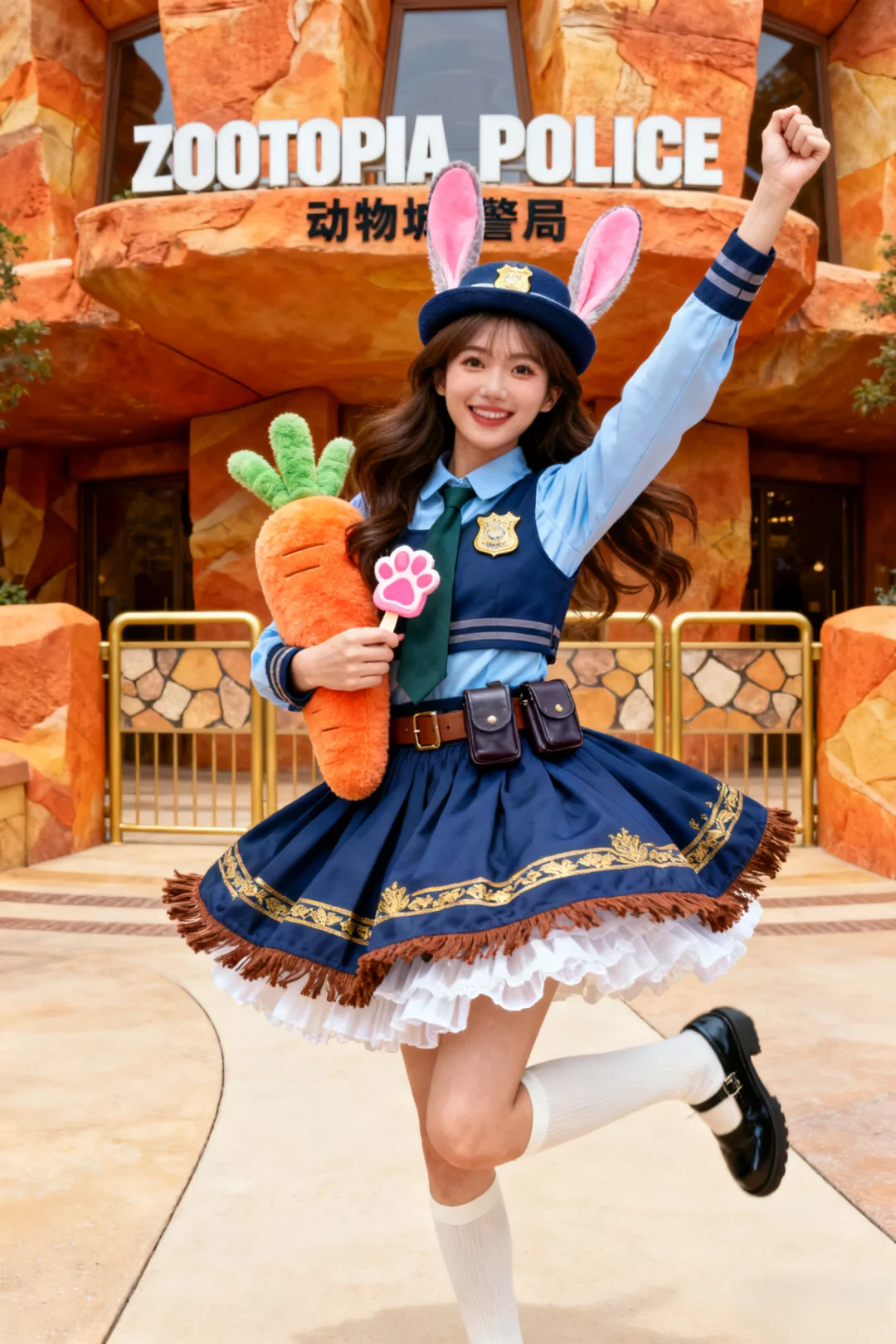 Ai写真●怎样0元生成迪士尼甜心警官写真？