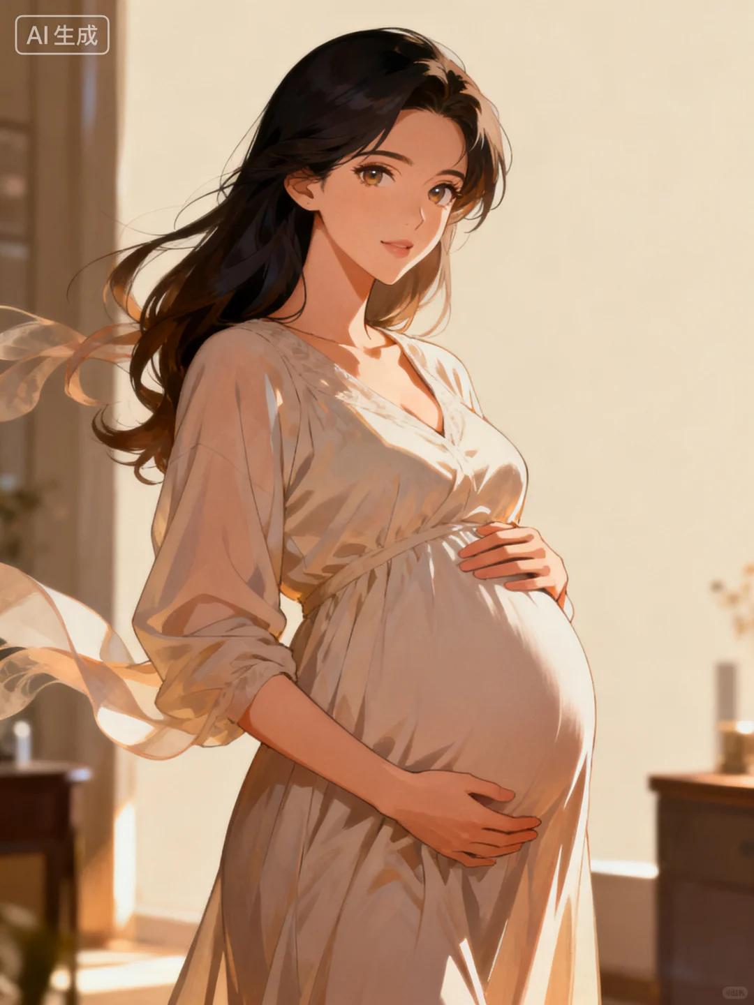 现代风女神怀孕壁纸