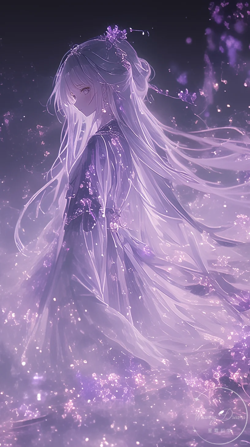 古风少女上线！紫色梦幻壁纸图