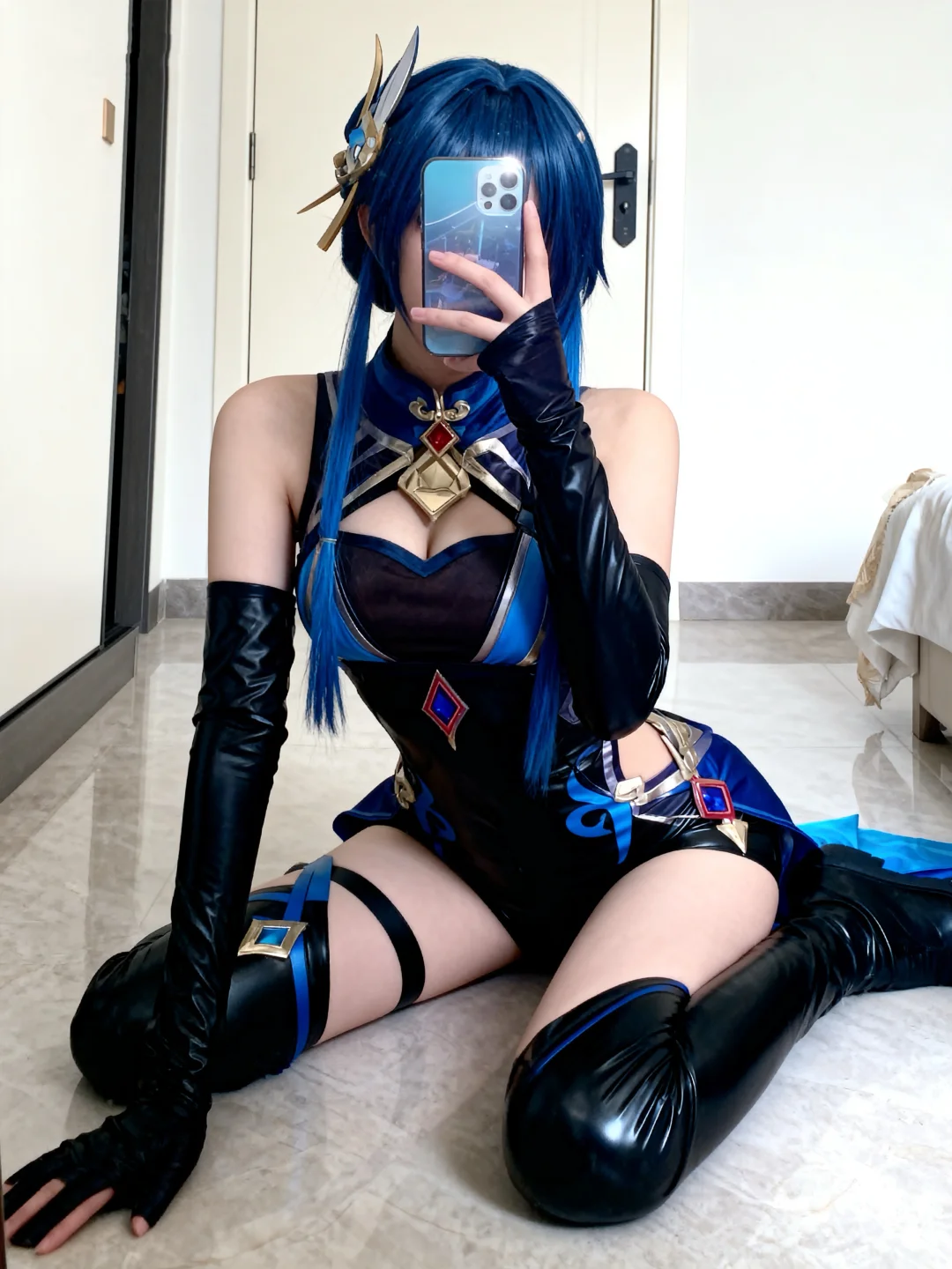 有点紧了，该减肚子啦😭