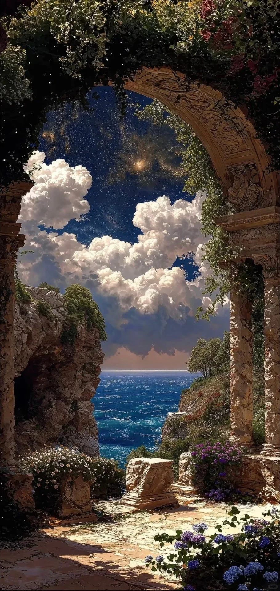 手机全屏背景壁纸｜银光星河