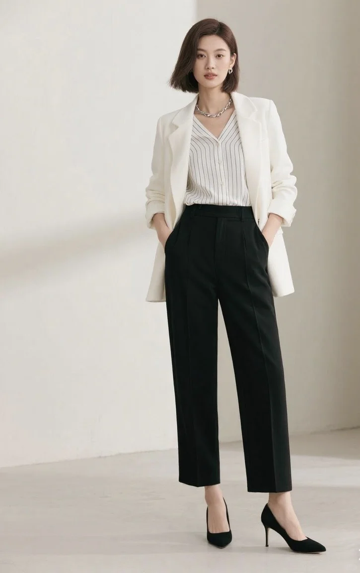 🍂早秋穿搭|高级白色质感穿搭