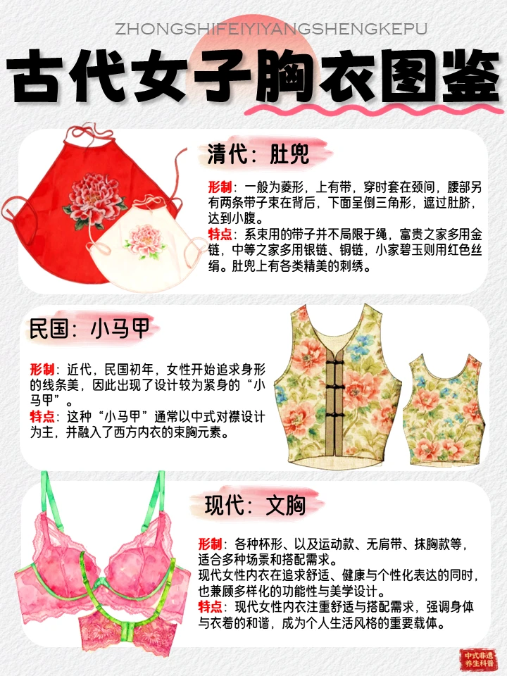 🔥古代女子胸衣图鉴|穿越千年的美丽秘密
