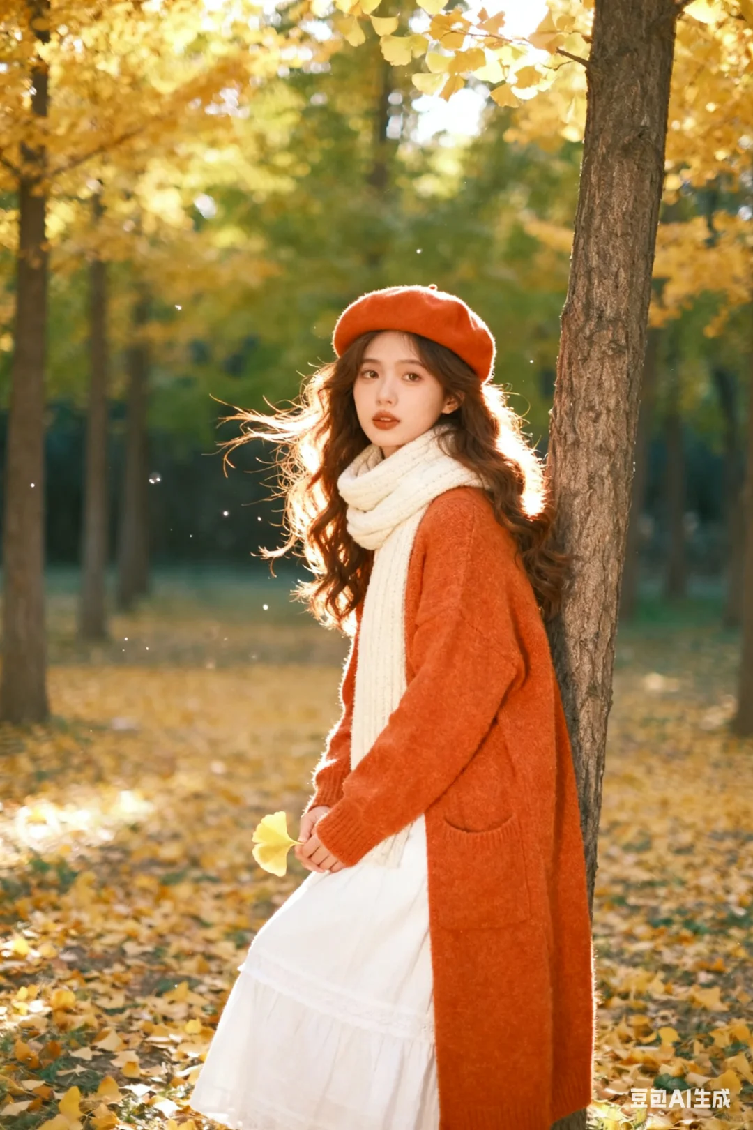 Ai写真●怎样0元生成银杏叶氛围艺术照？