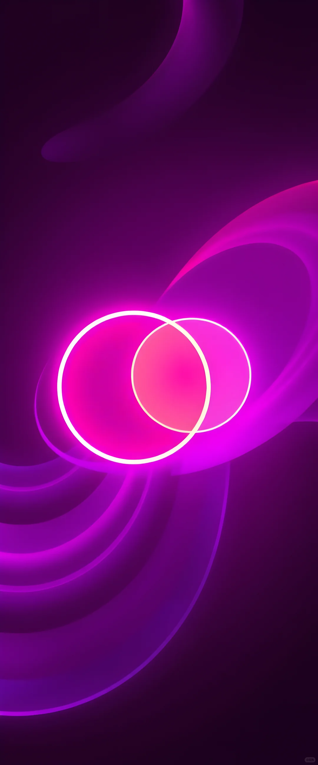 一束光，粉紫色系霓虹灯氛围感壁纸