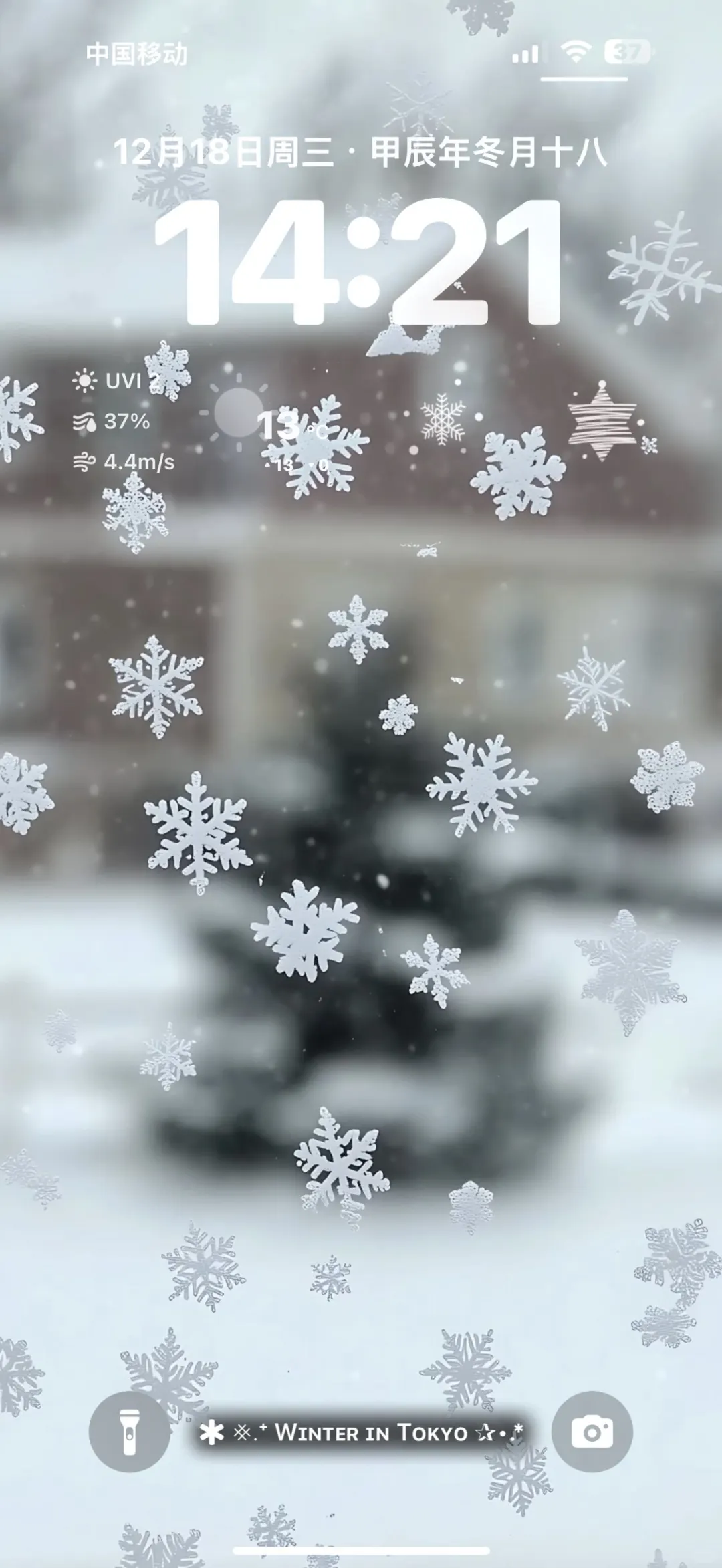 最近很多人求的一组雪花壁纸❄️