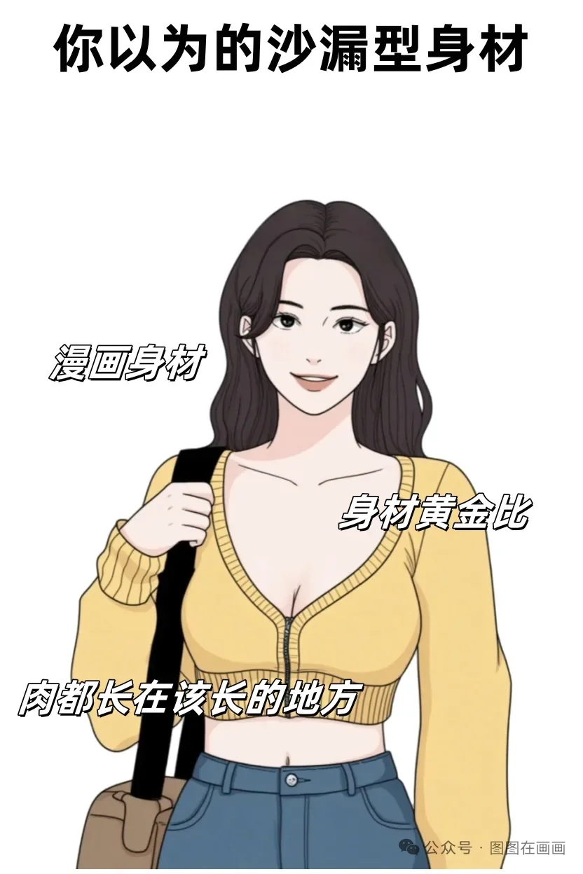 你以为的沙漏型身材vs实际上的沙漏型身材