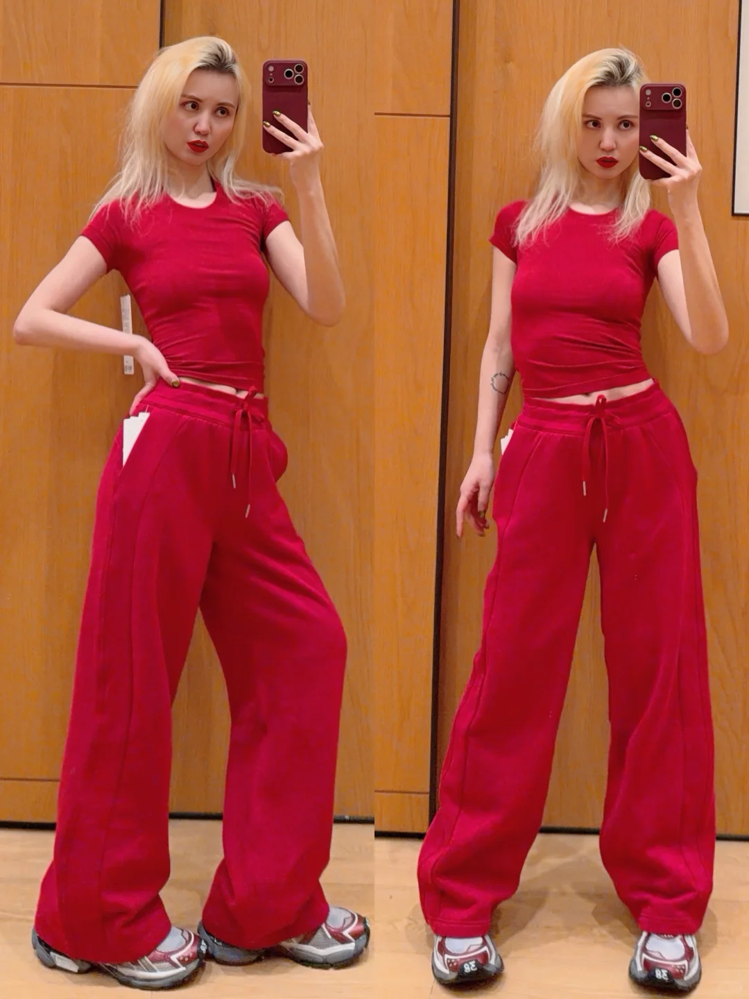 Swiftly Tech浆果朗姆红/女士运动短袖T恤