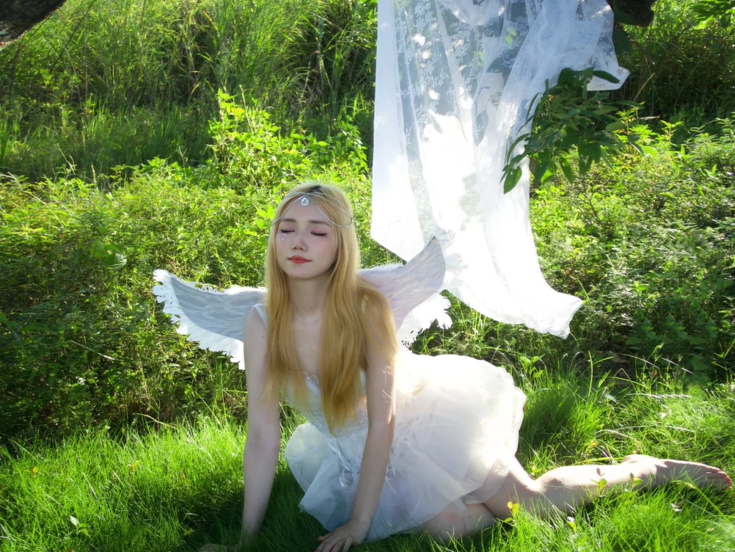 天使翅膀少女写真 | 天使降落人间👼🏻