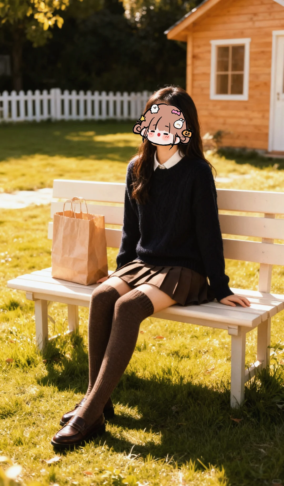 吹爆这款过膝袜，秋冬ootd 心机搭