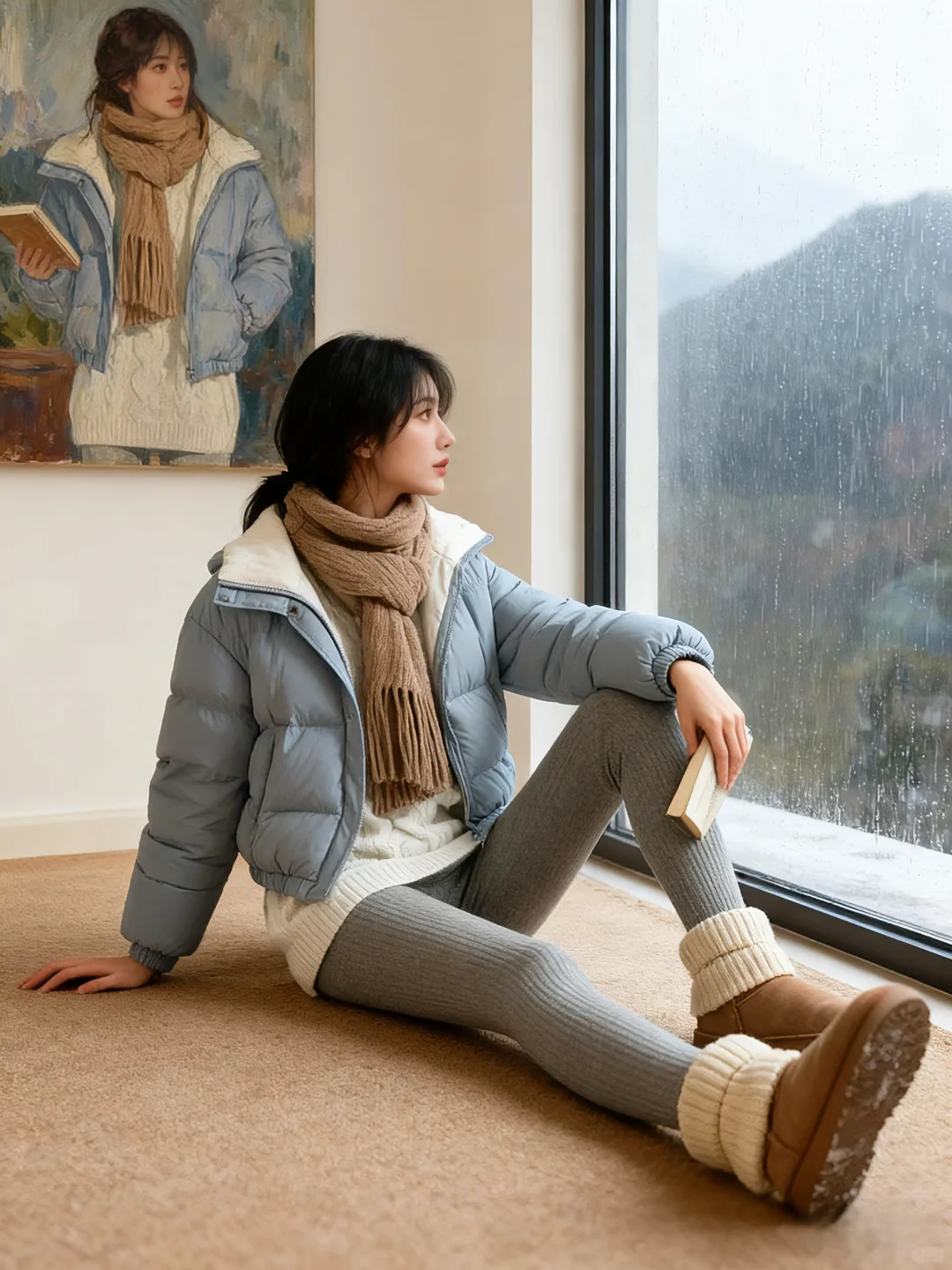 Ai眼中的美女，好有趣～🌧️～🌧️