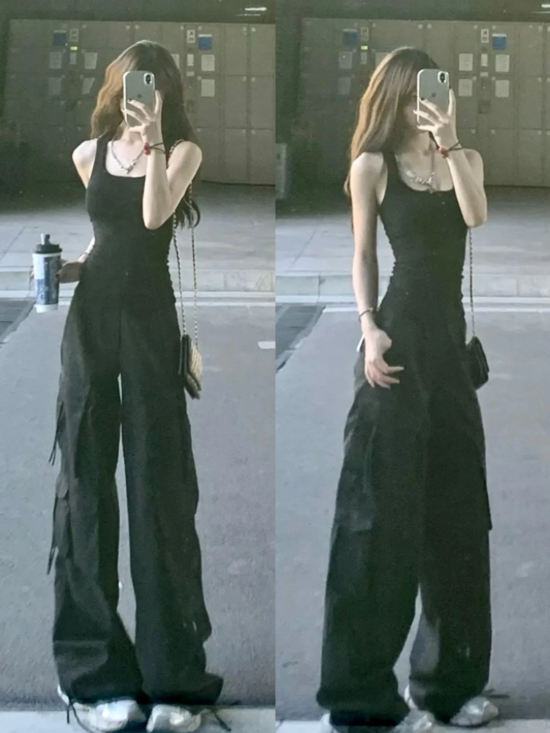 谁懂这一套的杀伤力！大露背配工装裤太帅了！