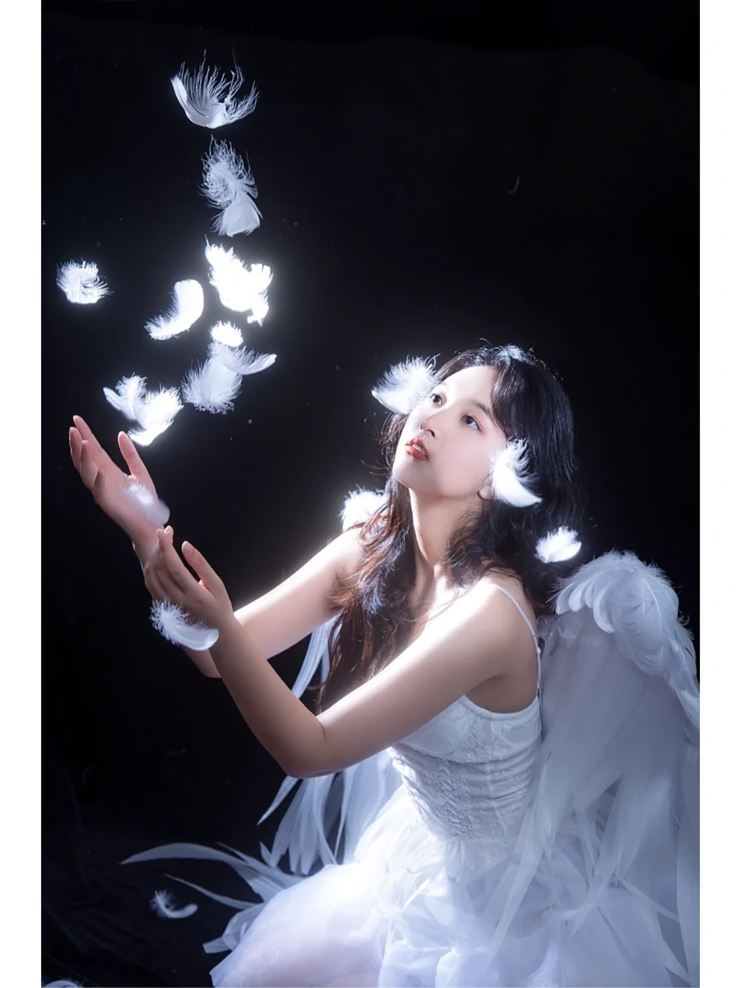 破碎感天使写真拍照姿势