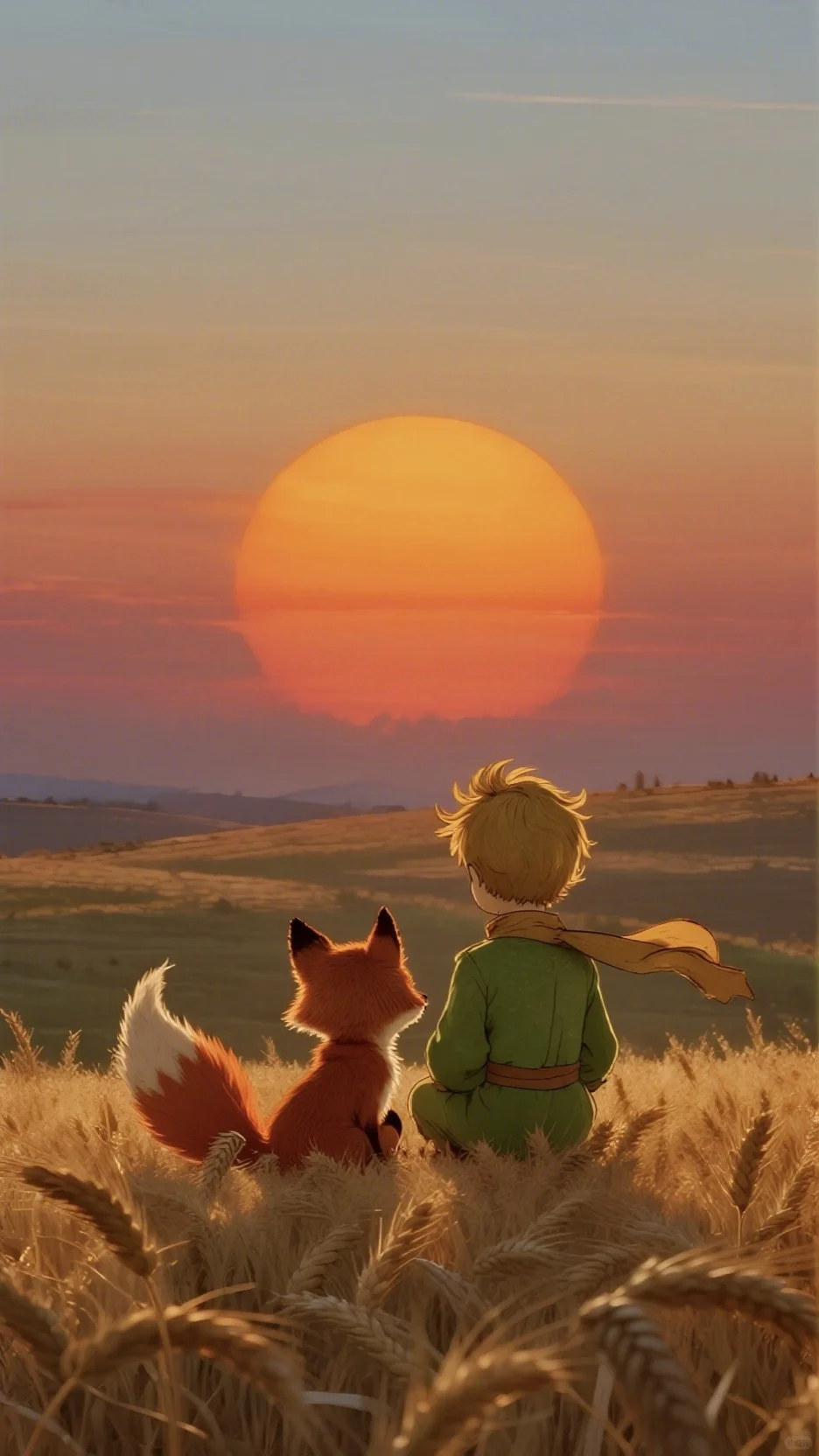 被夕阳和狐狸治愈了☀️