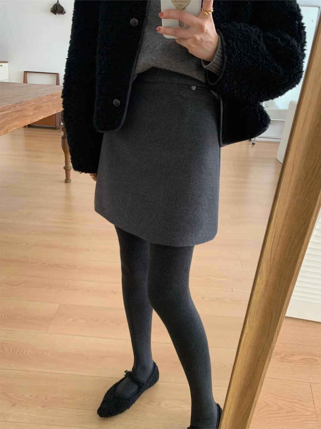 2025秋冬百搭裙！短款A字毛呢半身裙