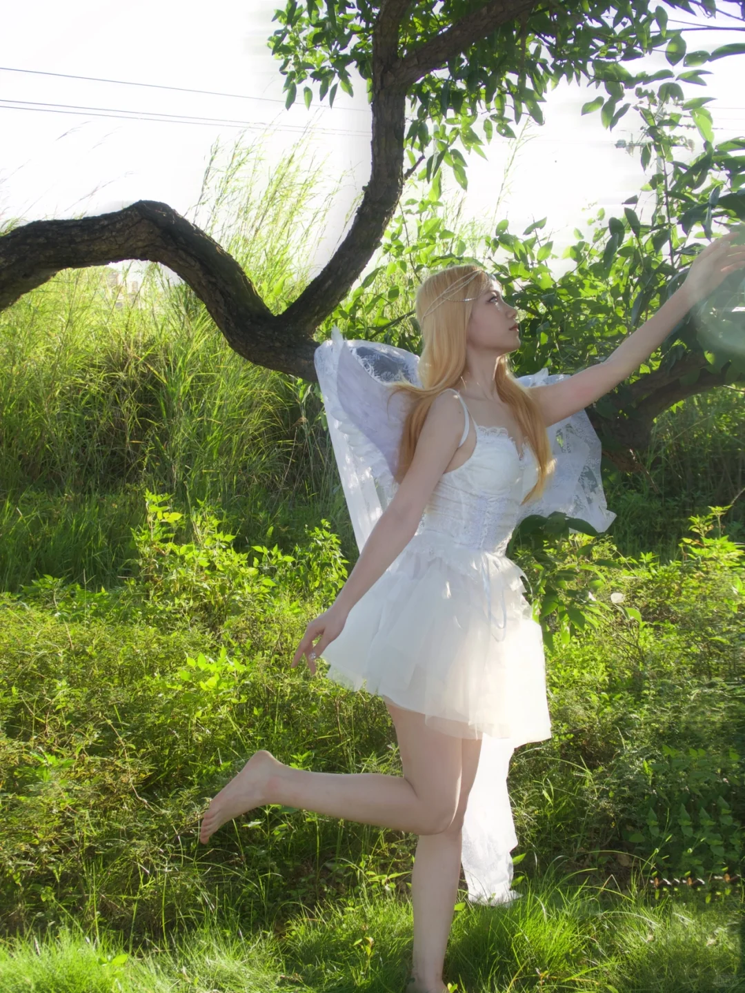 天使翅膀少女写真 | 天使降落人间👼🏻