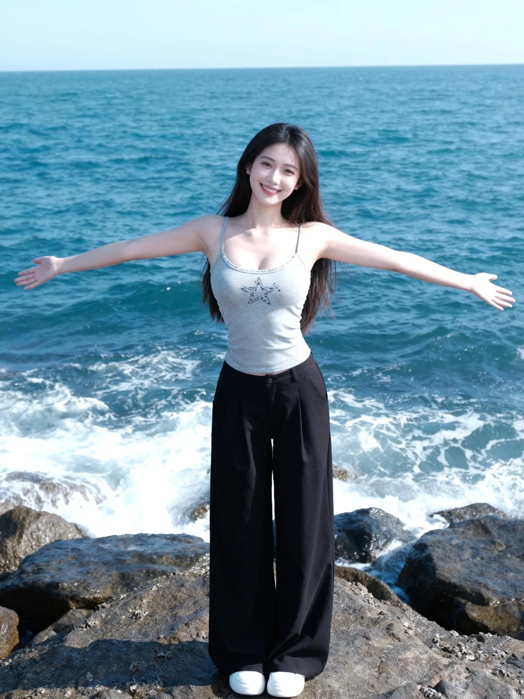 🌊辣妹穿搭｜吊带的松弛感拿捏住了！