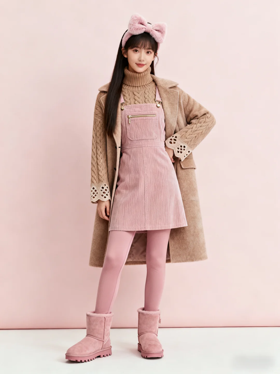 这样穿真的好甜好韩～背带裙～