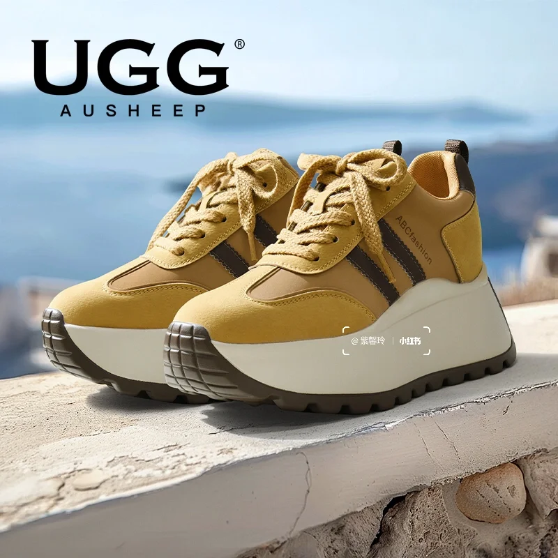 新款厚底时尚阿甘鞋