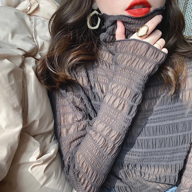 堆堆领蕾丝打底衫🌟秋冬加绒神仙款