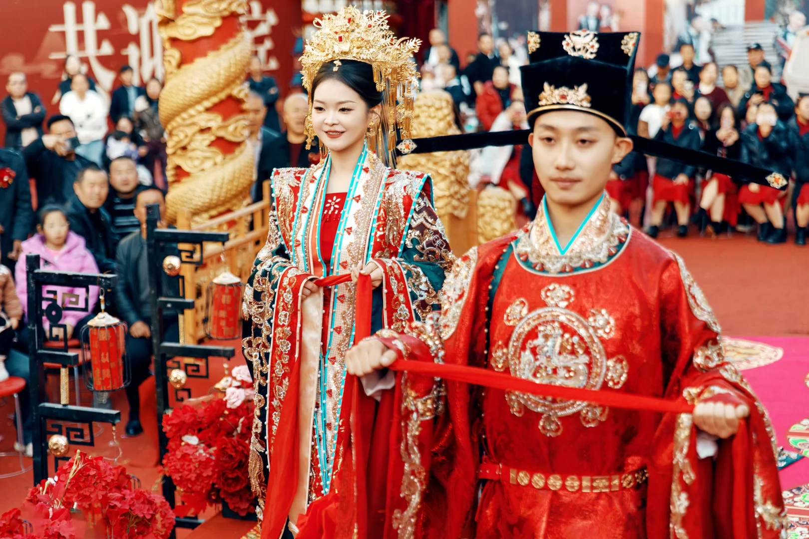 被这场汉服婚礼惊艳到了‼️