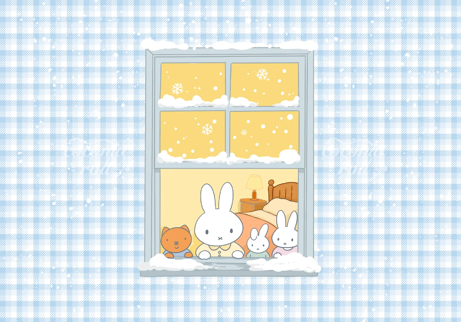 ⛄️｜🖇️⋆💭‧miffy 米菲的横屏壁纸来啦～