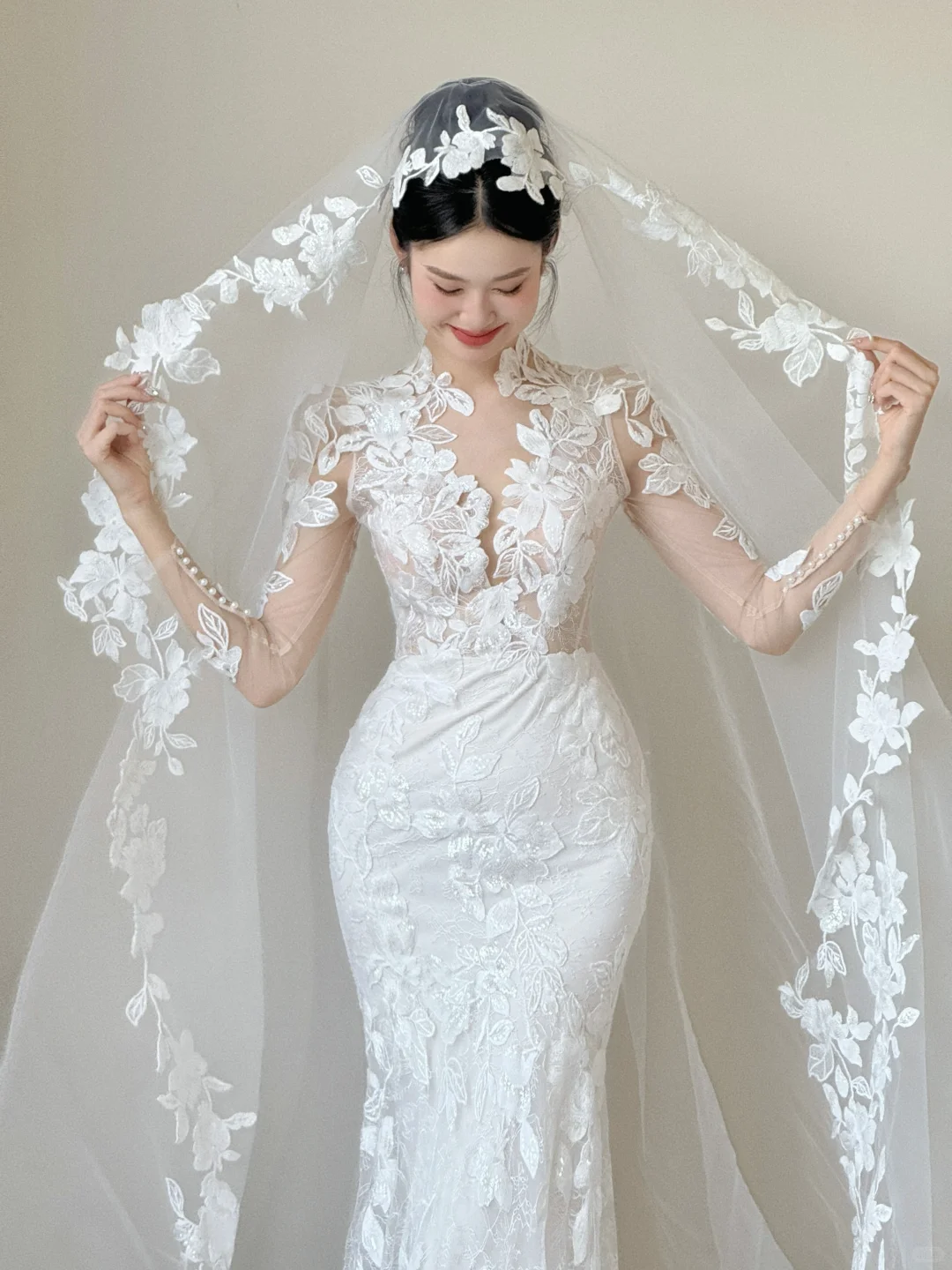 梦中情纱｜蕾丝鱼尾太美了