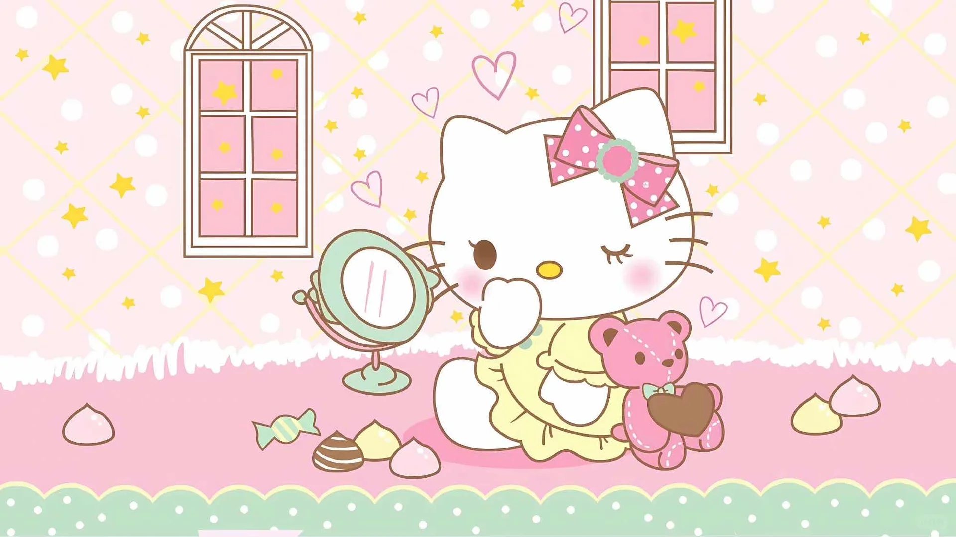 一些可爱的helloKitty电脑/ipad桌面壁纸