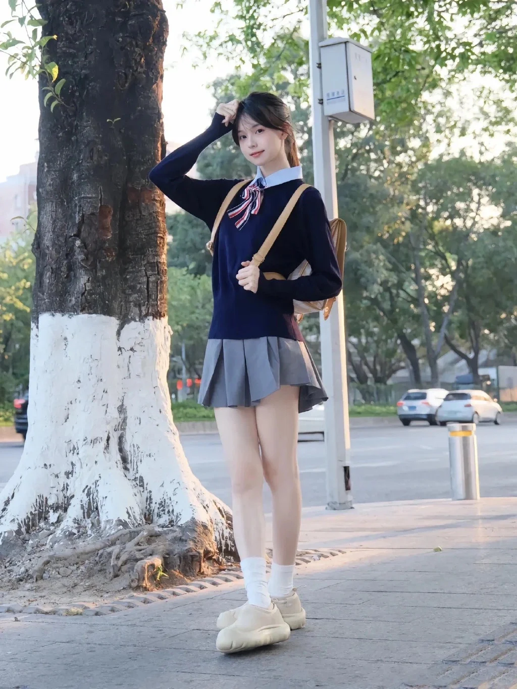 青春校园，温婉动人的青葱学妹