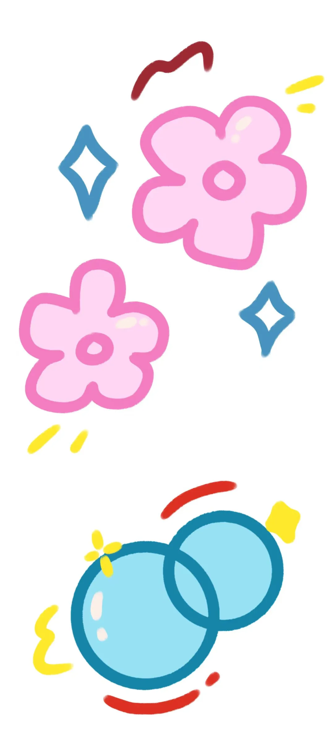 简笔画｜可爱樱桃🍒手机壁纸～