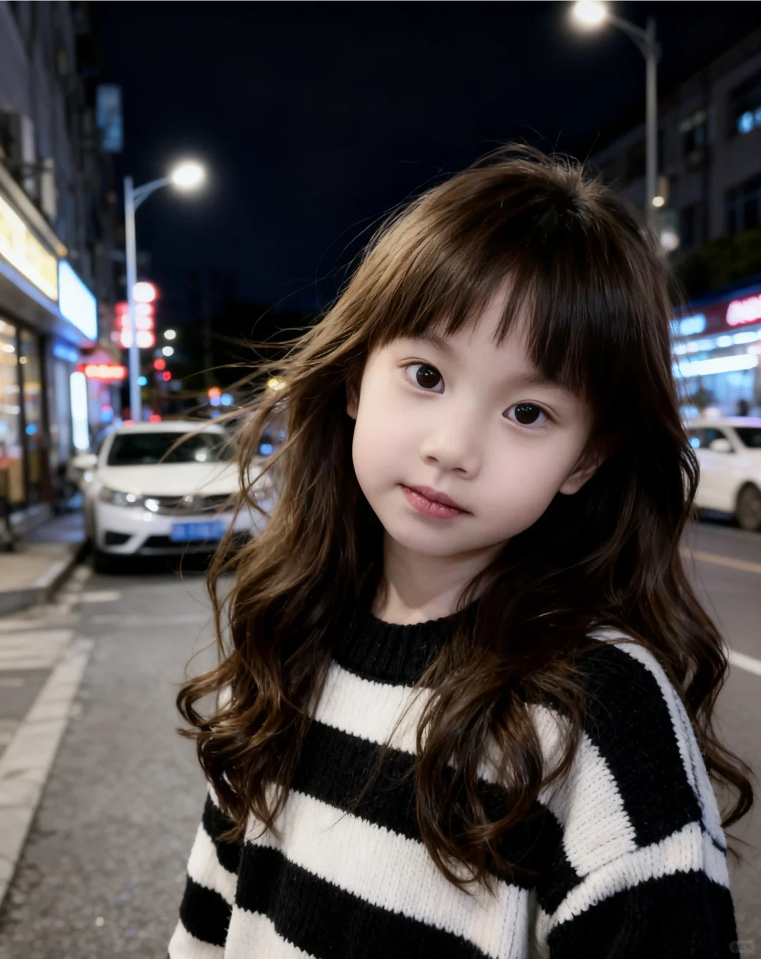 街边的夜景、好美呀、